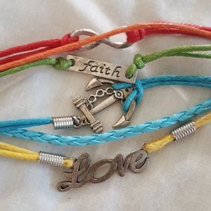🐚 Love anchor faith infinity symbol bracelet